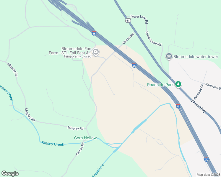 map of restaurants, bars, coffee shops, grocery stores, and more near 7215 Autumn Ridge Road in Bloomsdale