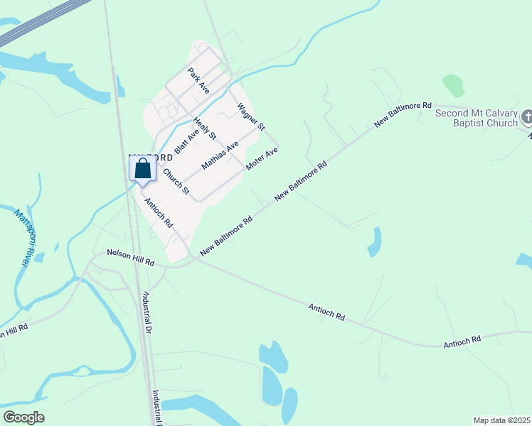 map of restaurants, bars, coffee shops, grocery stores, and more near 16732 New Baltimore Road in Caroline County