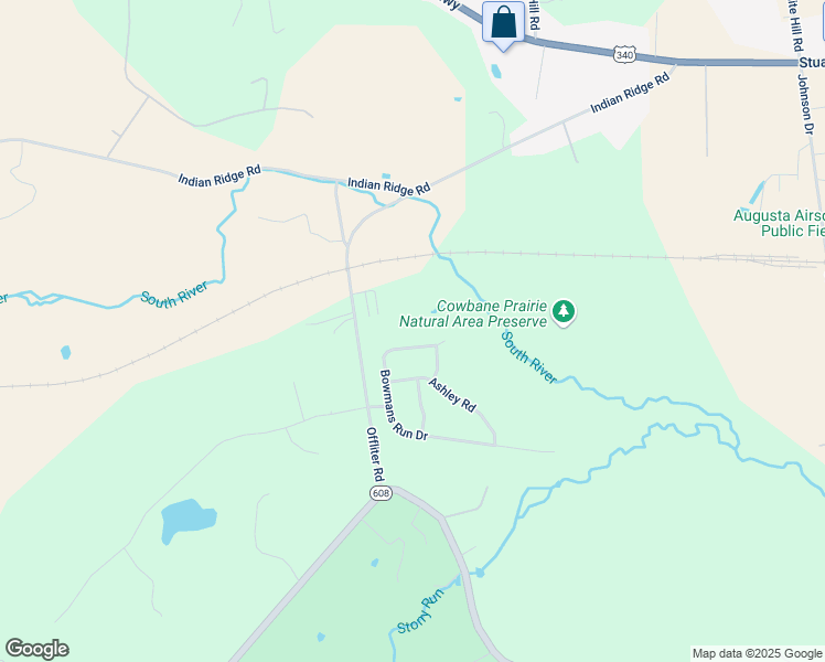 map of restaurants, bars, coffee shops, grocery stores, and more near 31 Bowmans Run Drive in Stuarts Draft