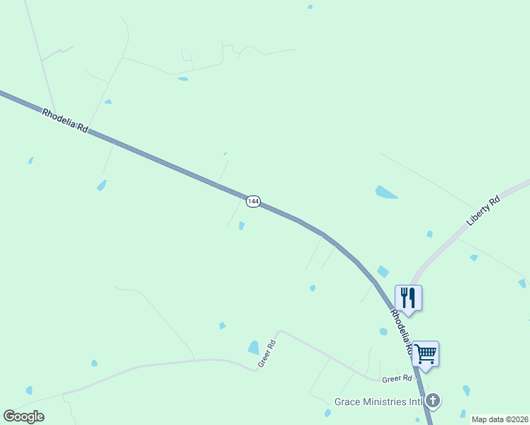 map of restaurants, bars, coffee shops, grocery stores, and more near Rhodelia Road in Payneville