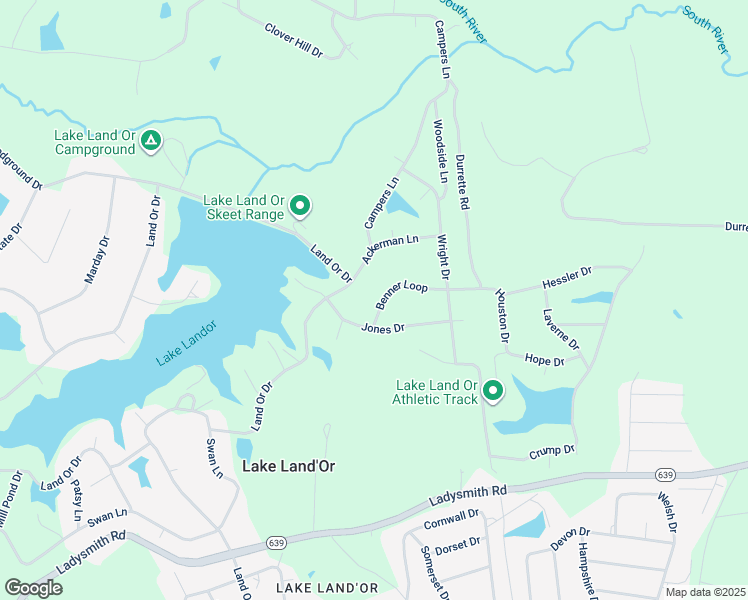 map of restaurants, bars, coffee shops, grocery stores, and more near 28 Benner Loop in Ruther Glen