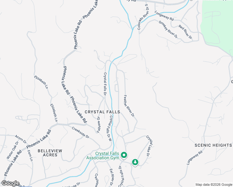 map of restaurants, bars, coffee shops, grocery stores, and more near 22036 Crystal Falls Drive in Sonora