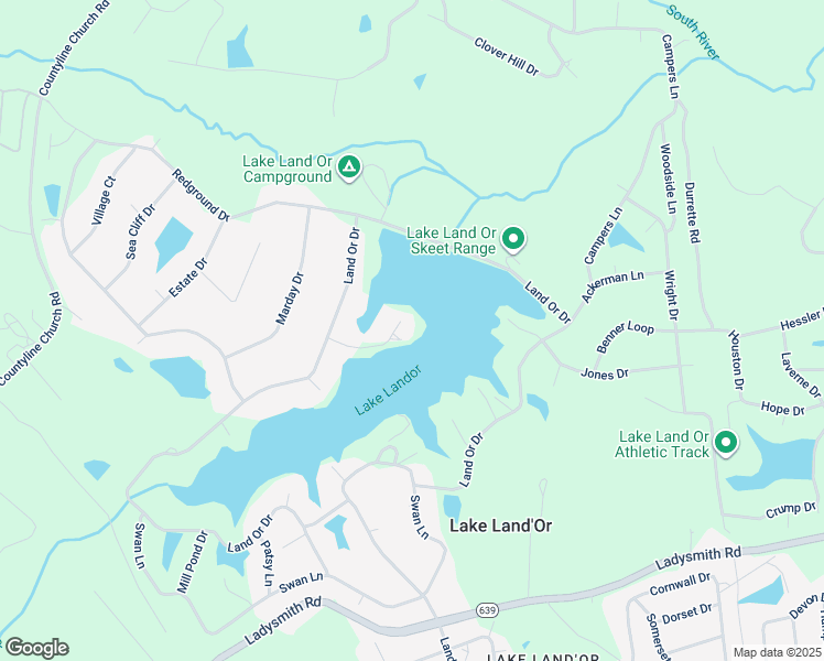 map of restaurants, bars, coffee shops, grocery stores, and more near 20 Greenvale Court in Ruther Glen