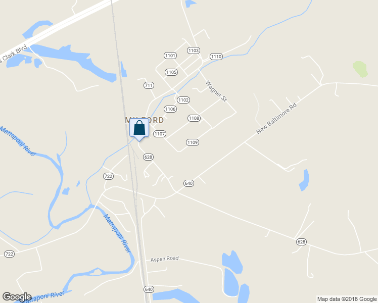 map of restaurants, bars, coffee shops, grocery stores, and more near 16040 Moter Avenue in Caroline County