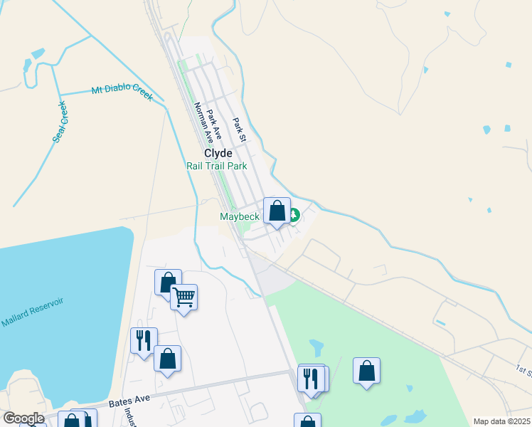 map of restaurants, bars, coffee shops, grocery stores, and more near 2633 Trafalgar Circle in Concord