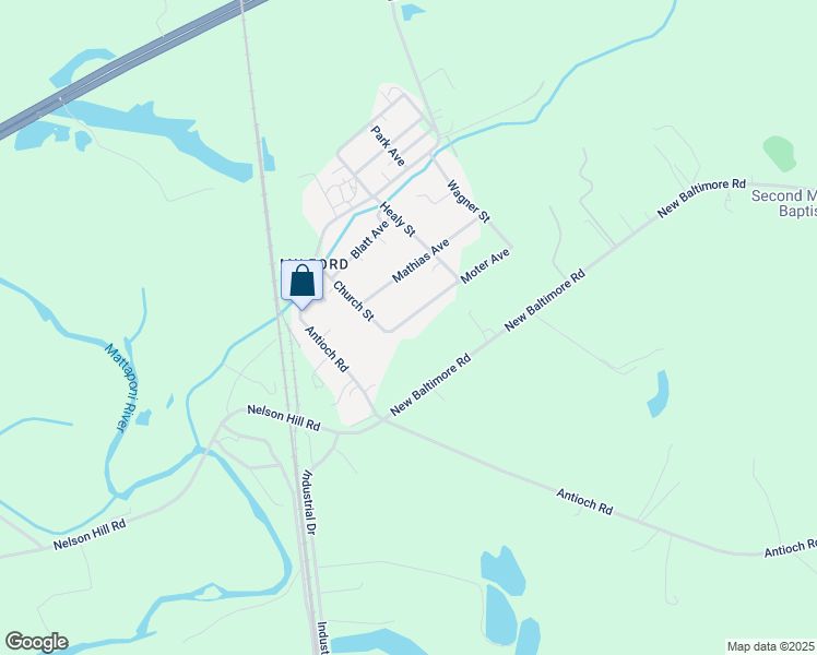 map of restaurants, bars, coffee shops, grocery stores, and more near 16040 Moter Avenue in Caroline County