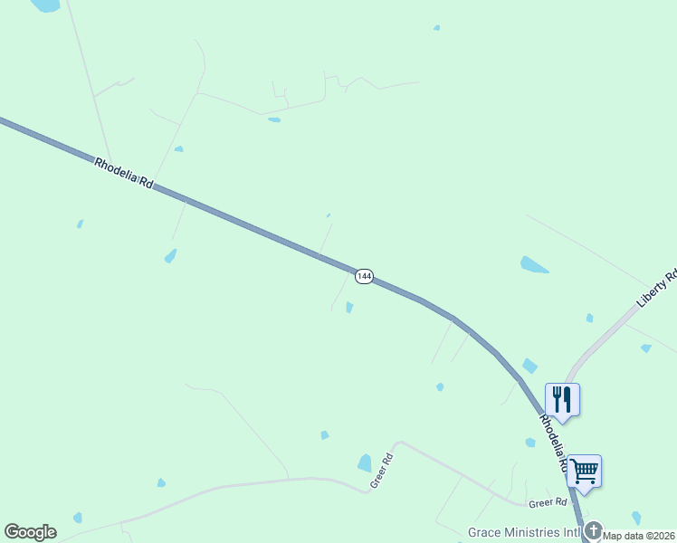 map of restaurants, bars, coffee shops, grocery stores, and more near 2805 Rhodelia Road in Payneville
