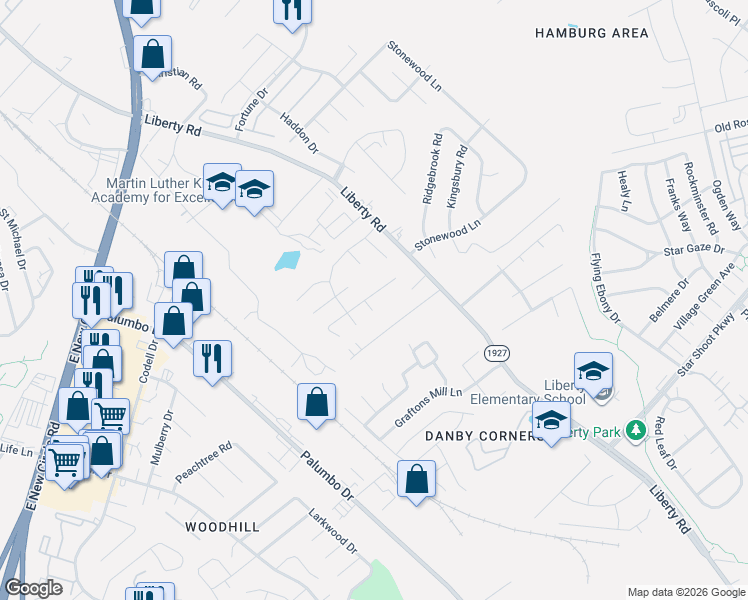 map of restaurants, bars, coffee shops, grocery stores, and more near 705 Morgan Hills Drive in Lexington