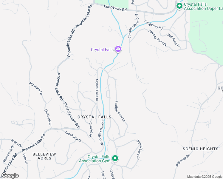 map of restaurants, bars, coffee shops, grocery stores, and more near 22102 Crystal Falls Drive in Sonora