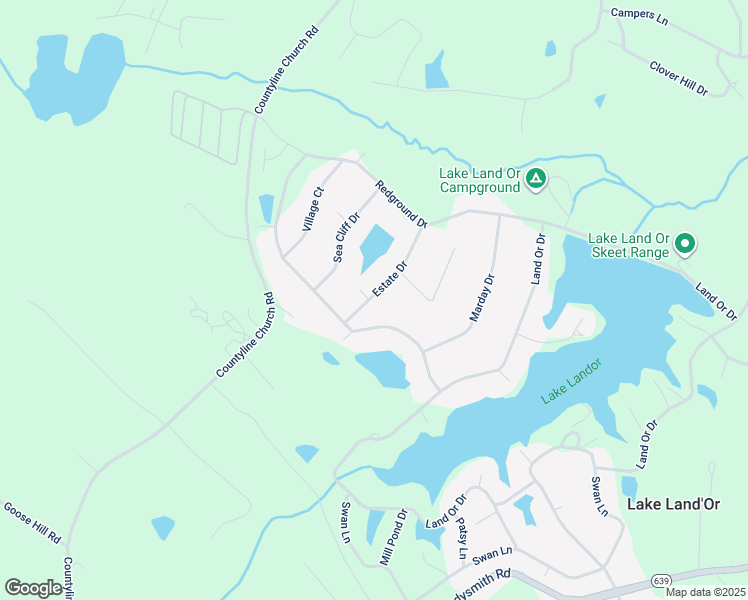 map of restaurants, bars, coffee shops, grocery stores, and more near 206 Estate Drive in Ruther Glen