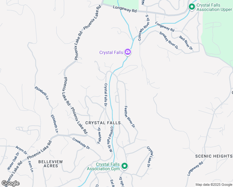 map of restaurants, bars, coffee shops, grocery stores, and more near 22102 Crystal Falls Drive in Sonora