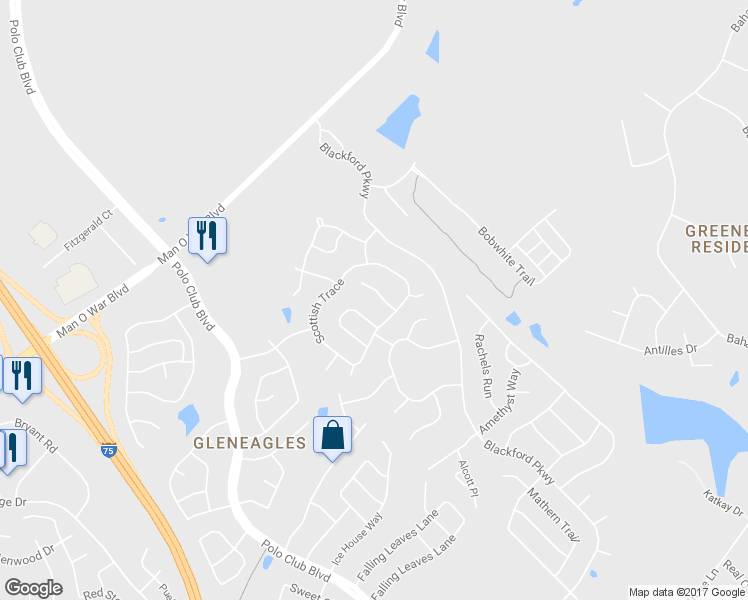 map of restaurants, bars, coffee shops, grocery stores, and more near 3128 Timberneck Cove in Lexington