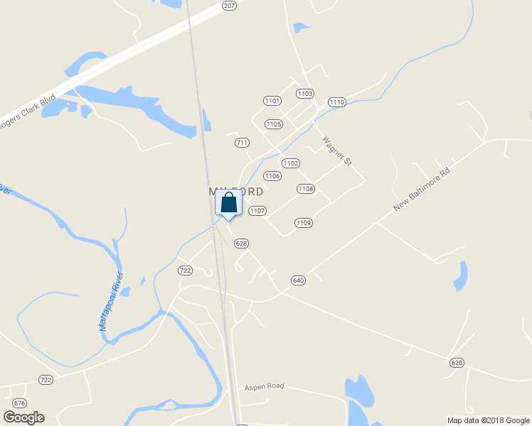 map of restaurants, bars, coffee shops, grocery stores, and more near 15489 Mathias Avenue in Caroline County