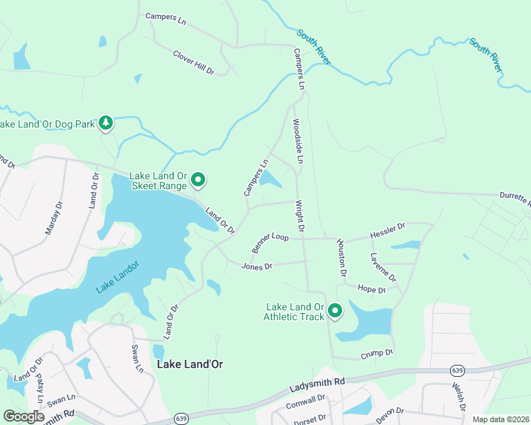 map of restaurants, bars, coffee shops, grocery stores, and more near 111 Ackerman Lane in Ruther Glen