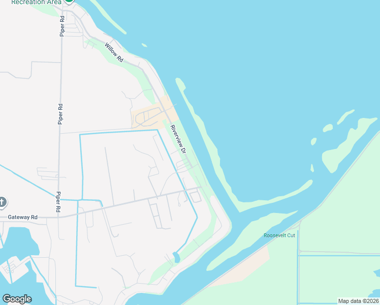 map of restaurants, bars, coffee shops, grocery stores, and more near 6825 Willow Road in Bethel Island