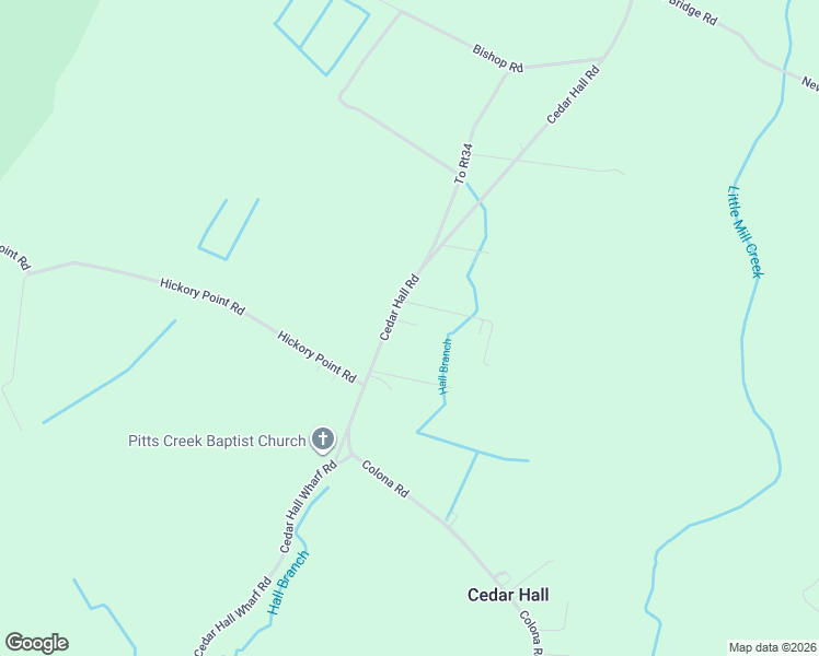 map of restaurants, bars, coffee shops, grocery stores, and more near 758 Cedar Hall Road in Pocomoke City