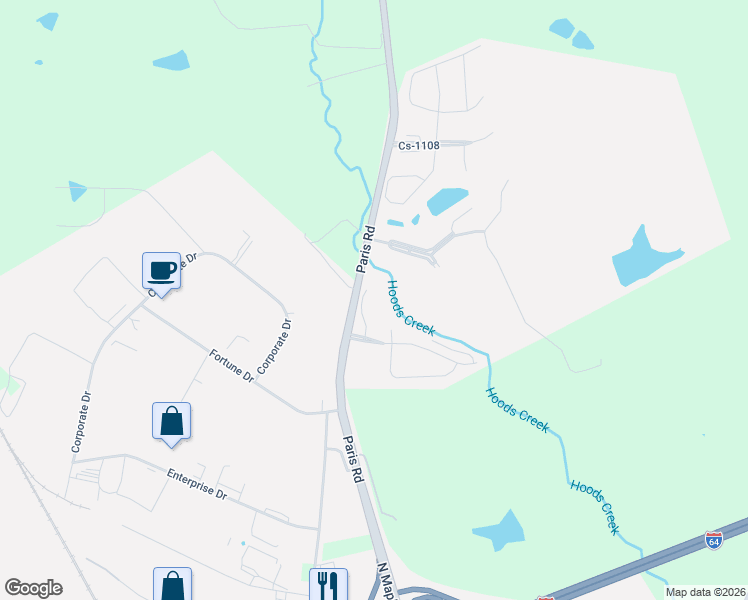map of restaurants, bars, coffee shops, grocery stores, and more near 208 Pepperwood Court in Winchester