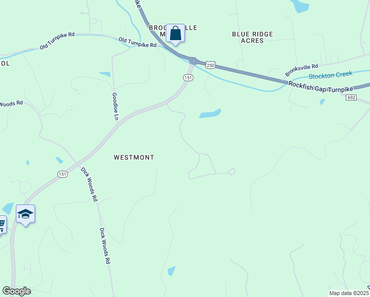 map of restaurants, bars, coffee shops, grocery stores, and more near 8909 Critzer Shop Road in Afton