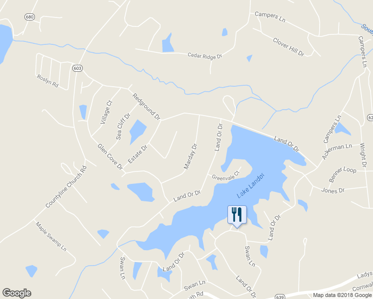 map of restaurants, bars, coffee shops, grocery stores, and more near 227 Marday Drive in Ruther Glen