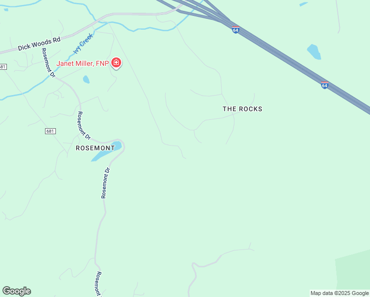 map of restaurants, bars, coffee shops, grocery stores, and more near 3541 Dick Woods Road in Charlottesville