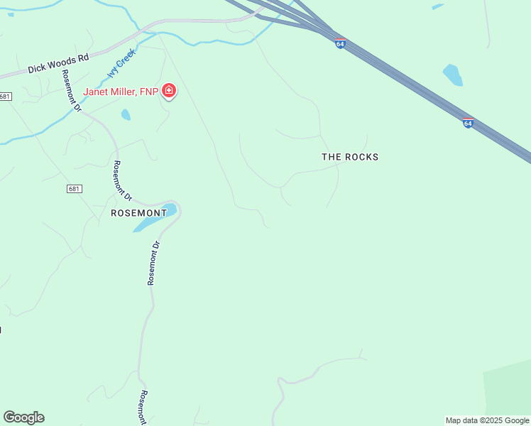 map of restaurants, bars, coffee shops, grocery stores, and more near 3541 Dick Woods Road in Charlottesville