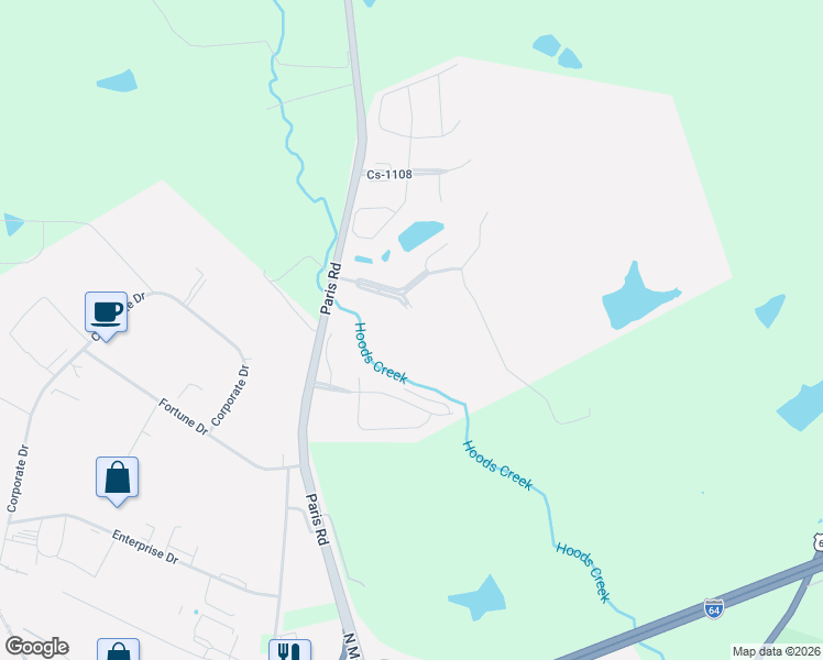 map of restaurants, bars, coffee shops, grocery stores, and more near 227 Plantations Drive in Winchester