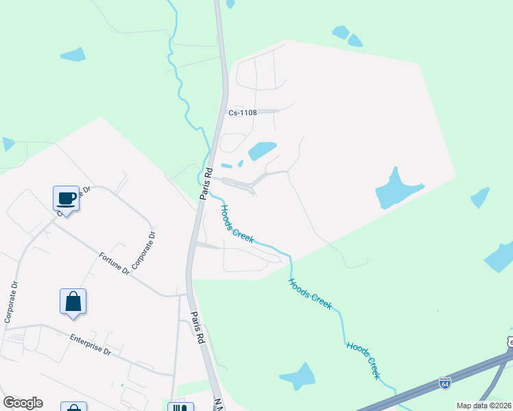 map of restaurants, bars, coffee shops, grocery stores, and more near 227 Plantations Drive in Winchester