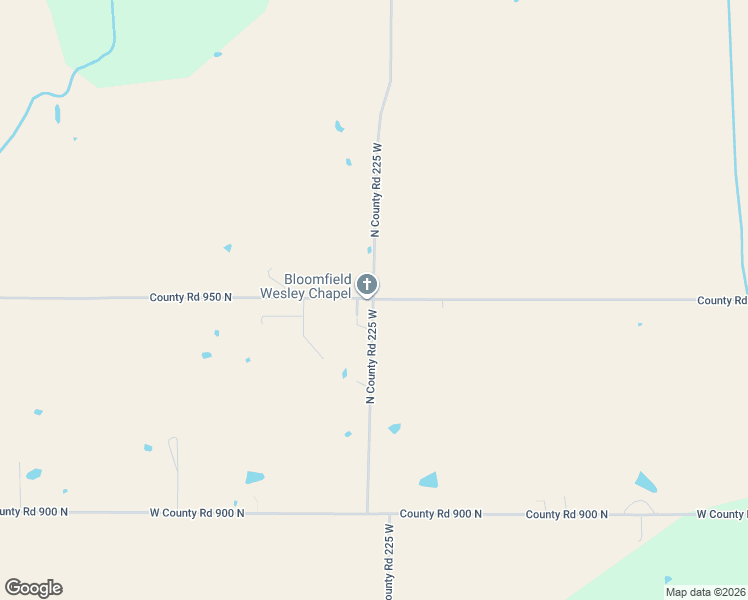 map of restaurants, bars, coffee shops, grocery stores, and more near County Road 225 West in Chrisney