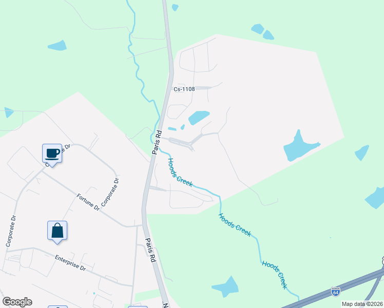 map of restaurants, bars, coffee shops, grocery stores, and more near 227 Plantations Drive in Winchester