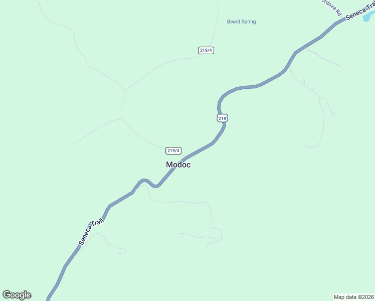 map of restaurants, bars, coffee shops, grocery stores, and more near 114 Modoc Road in Renick
