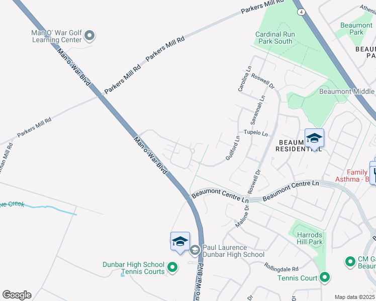 map of restaurants, bars, coffee shops, grocery stores, and more near 1455 Pine Needles Lane in Lexington