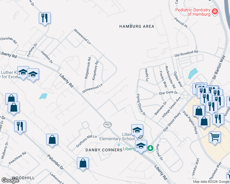 map of restaurants, bars, coffee shops, grocery stores, and more near 881 Gerardi Road in Lexington