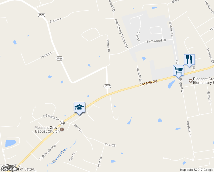 map of restaurants, bars, coffee shops, grocery stores, and more near 3633 Bells Mill Rd in Shepherdsville