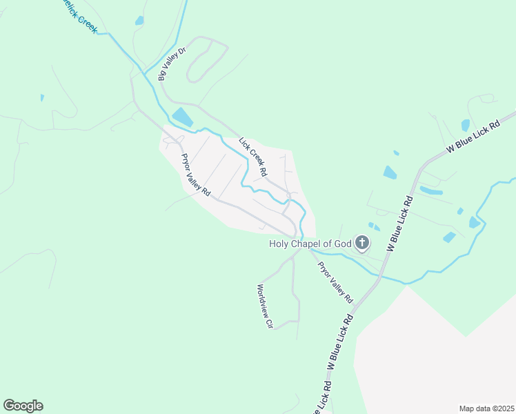 map of restaurants, bars, coffee shops, grocery stores, and more near 610 Pryor Valley Road in Shepherdsville