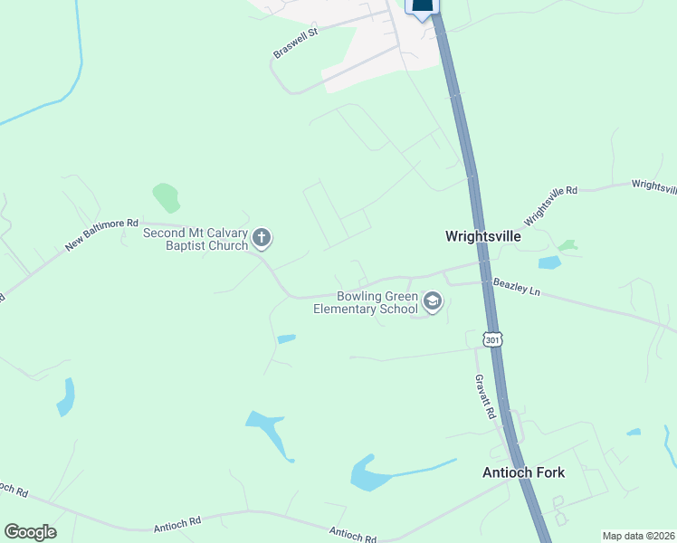 map of restaurants, bars, coffee shops, grocery stores, and more near 17391 New Baltimore Road in Caroline County