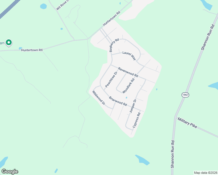 map of restaurants, bars, coffee shops, grocery stores, and more near 98 Briarwood Road in Versailles