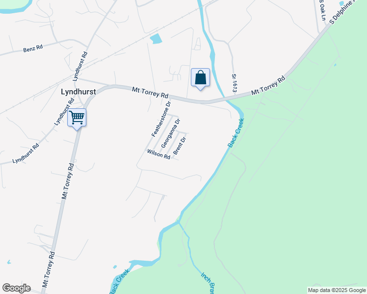 map of restaurants, bars, coffee shops, grocery stores, and more near 26 Brent Drive in Lyndhurst