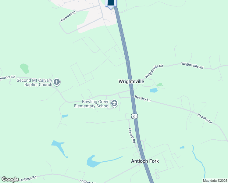map of restaurants, bars, coffee shops, grocery stores, and more near 17519 New Baltimore Road in Caroline County