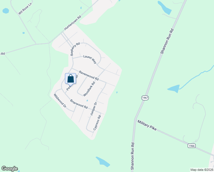 map of restaurants, bars, coffee shops, grocery stores, and more near 125 Ravenwood Road in Versailles