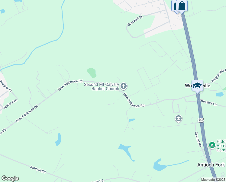 map of restaurants, bars, coffee shops, grocery stores, and more near 17210 New Baltimore Road in Caroline County