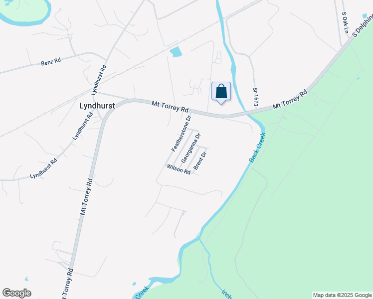 map of restaurants, bars, coffee shops, grocery stores, and more near 45 Georganna Drive in Lyndhurst