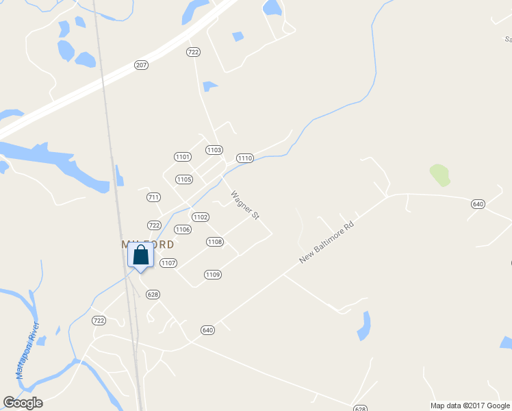 map of restaurants, bars, coffee shops, grocery stores, and more near 17199 Wagner Street in Caroline
