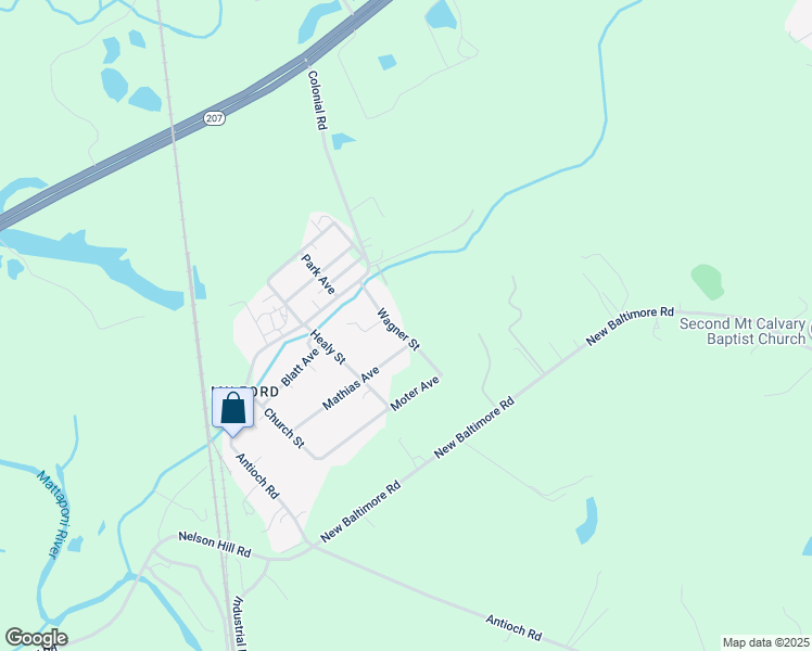 map of restaurants, bars, coffee shops, grocery stores, and more near 17199 Wagner Street in Caroline