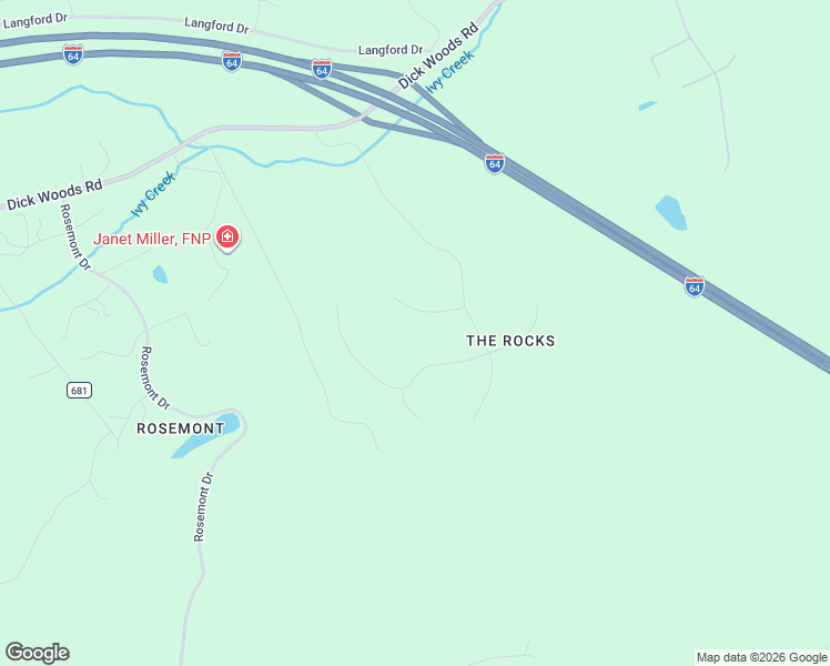 map of restaurants, bars, coffee shops, grocery stores, and more near 3135 Rocks Farm Court in Charlottesville