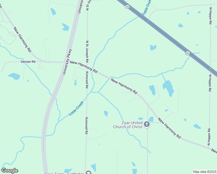 map of restaurants, bars, coffee shops, grocery stores, and more near 7900 New Harmony Road in Evansville