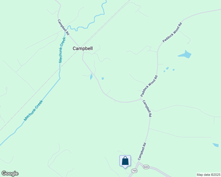 map of restaurants, bars, coffee shops, grocery stores, and more near 979 Campbell Road in Keswick
