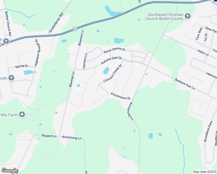 map of restaurants, bars, coffee shops, grocery stores, and more near 284 Persimmon Drive in Mount Washington