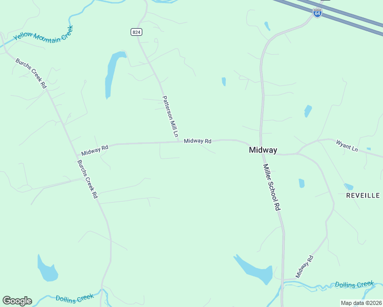 map of restaurants, bars, coffee shops, grocery stores, and more near 6265 County Road 688 in Crozet