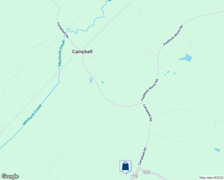 map of restaurants, bars, coffee shops, grocery stores, and more near 979 Campbell Road in Keswick