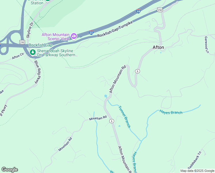 map of restaurants, bars, coffee shops, grocery stores, and more near 2319 Afton Mountain Road in Afton
